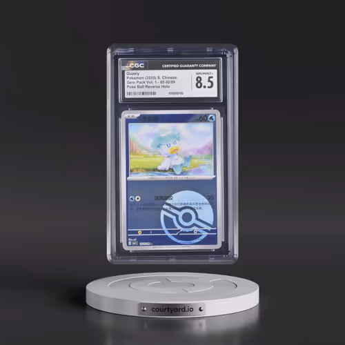 2025 Gem Pack Volume 1 - CBB1C - Simplified #05 02/09 Quaxly - Reverse Holo Poké Ball (CGC 8.5 NM-MT