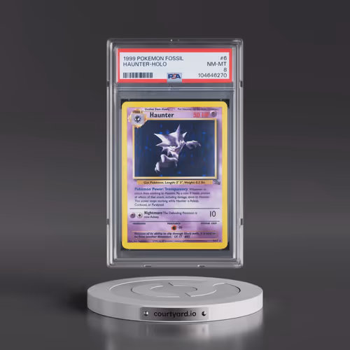 1999 Pokémon Fossil #6 Haunter - Holo (PSA 8 NM-MT)