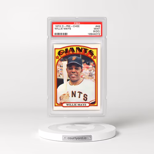 1972 O-Pee-Chee #49 Willie Mays (PSA 9 MINT)