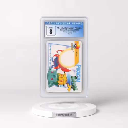 1998 Anime Series #158 Gloom, Bulbasaur, Pikachu - Part 5 (CGC 8 NM-MT)