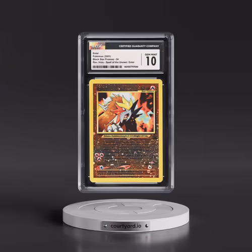 1999 Black Star Promos #34 Entei - Reverse Holo Spell of the Unown: Entei () (CGC 10 GEM MINT)