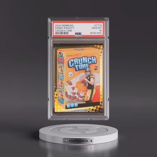 2022 Panini Donruss Crunch Time #CT13 Kenny Pickett (PSA 10 GEM MINT)