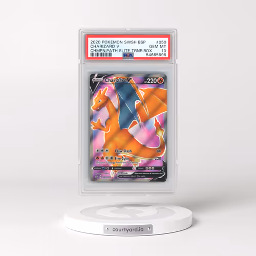 2020 Pokémon Swsh Black Star Promo #050 Charizard V - Holo Champion's Path Elite Trainer Box (PSA 10