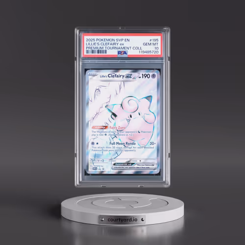 2025 Pokémon Svp EN-SV Black Star Promo #195 Lillie's Clefairy EX - Holo Lillie Premium Tournament C