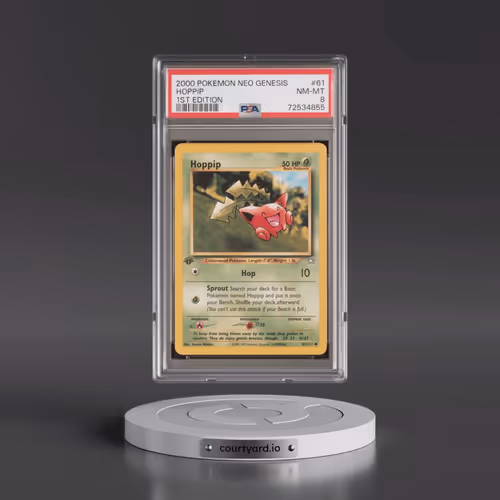 2000 Pokémon Neo Genesis #61 Hoppip - 1st Edition (PSA 8 NM-MT)