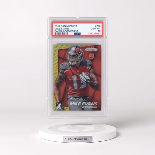 2014 Panini Prizm #216 Mike Evans - Panini Logo Prizm (PSA 10 GEM MINT)