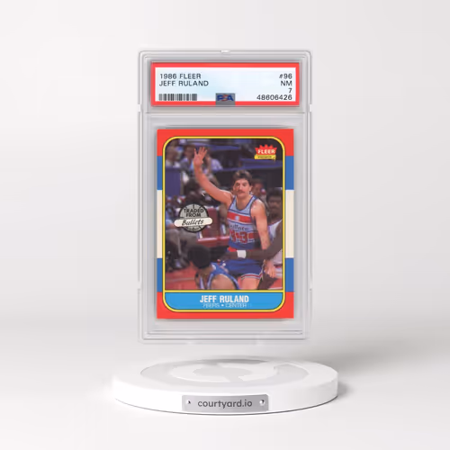 1986 Fleer #96 Jeff Ruland (PSA 7 NM)