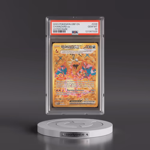 2023 Pokémon Obf EN-Obsidian Flames #228 Charizard EX - Holo Hyper Rare (PSA 10 GEM MINT)
