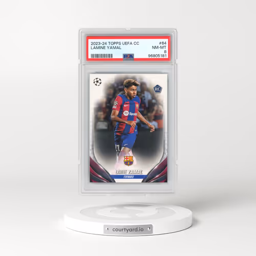 2023-24 Topps UEFA Club Competitions #64 Lamine Yamal (PSA 8 NM-MT)