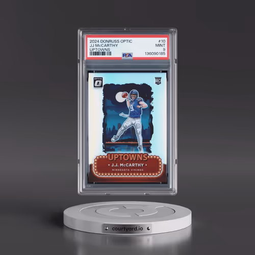 2024 Panini Donruss Optic Uptowns #10 JJ McCarthy (PSA 9 MINT)