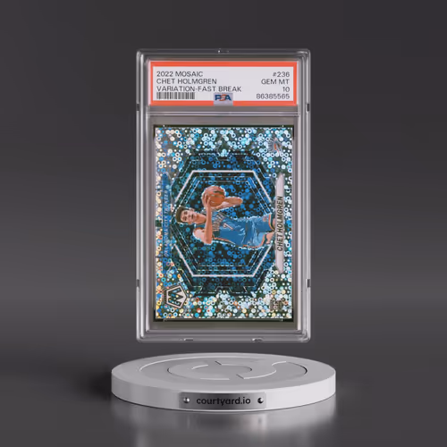 2022 Panini Mosaic #236 Chet Holmgren - Variation-Fast Break (PSA 10 GEM MINT)