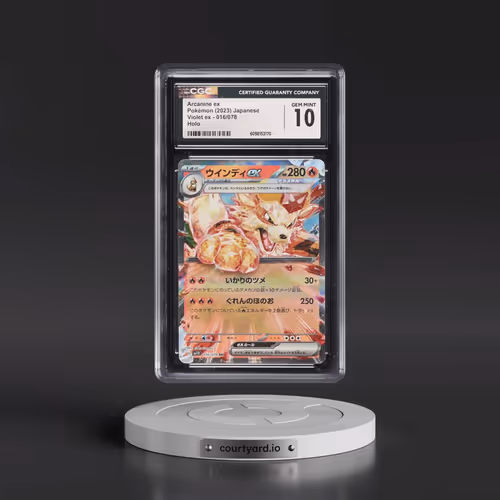 2023 Violet ex #016/078 Arcanine ex - Holo (CGC 10 GEM MINT)