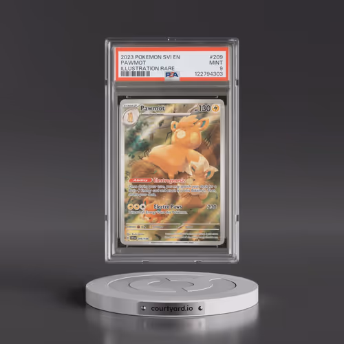2023 Pokémon Svi EN-Scarlet & Violet #209 Pawmot - Illustration Rare (PSA 9 MINT)