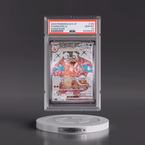 2023 Pokémon SV3-Ruler of the Black Flame #125 Charizard EX - Holo Super Rare (PSA 10 GEM MINT)