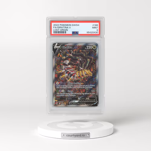 2022 Pokémon Sword & Shield Lost Origin #186 Giratina V - Holo Full Art (PSA 9 MINT)