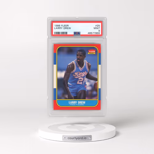 1986 Fleer #25 Larry Drew (PSA 9 MINT)