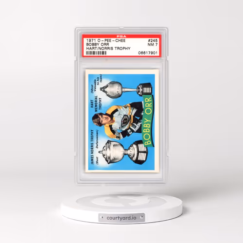 1971 O-Pee-Chee #245 Bobby Orr - Hart/Norris Trophy (PSA 7 NM)