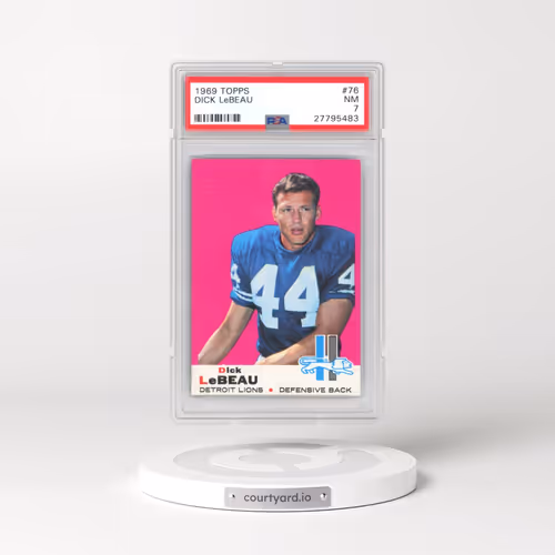 1969 Topps #76 Dick LeBeau (PSA 7 NM)