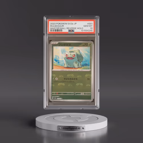 2023 Pokémon Sv2a-Pokémon 151 #001 Bulbasaur - Reverse Holo Master Ball (PSA 10 GEM MINT)