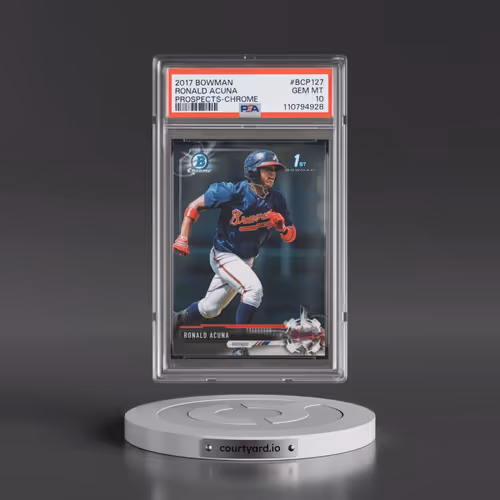 2017 Bowman Prospects #BCP127 Ronald Acuna - Chrome (PSA 10 GEM MINT)