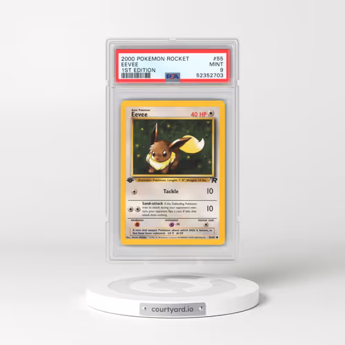 2000 Pokémon Rocket #55 Eevee - 1st Edition (PSA 9 MINT)