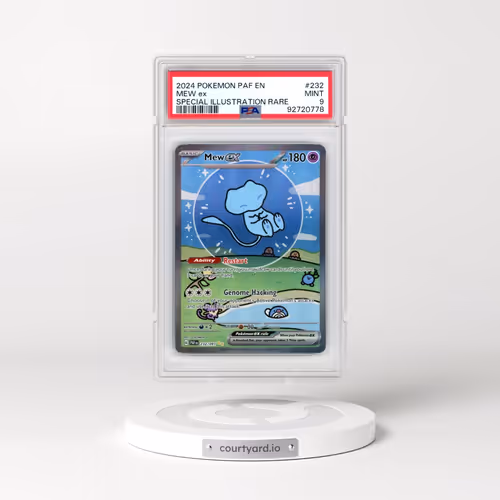 2024 Pokémon Paf EN-Paldean Fates #232 Mew EX - Holo Special Illustration Rare (PSA 9 MINT)
