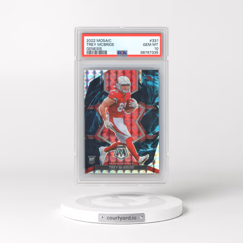 2022 Panini Mosaic #331 Trey Mcbride - Genesis (PSA 10 GEM MINT)