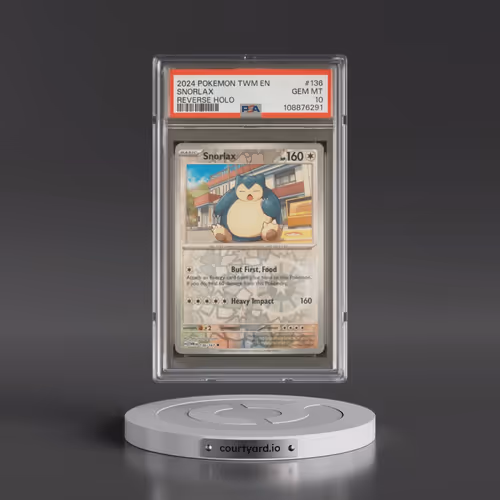 2024 Pokémon Twm EN-Twilight Masquerade #136 Snorlax - Reverse Holo (PSA 10 GEM MINT)