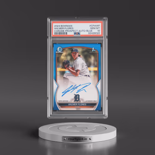 2023 Bowman Chrome Prospect Autographs #CPAWF Wilmer Flores - Blue Refractor (PSA 10 GEM MINT)