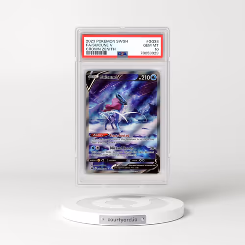 2023 Pokémon Sword and Shield Crown Zenith #GG38 Suicune V - Holo Full Art (PSA 10 GEM MINT)