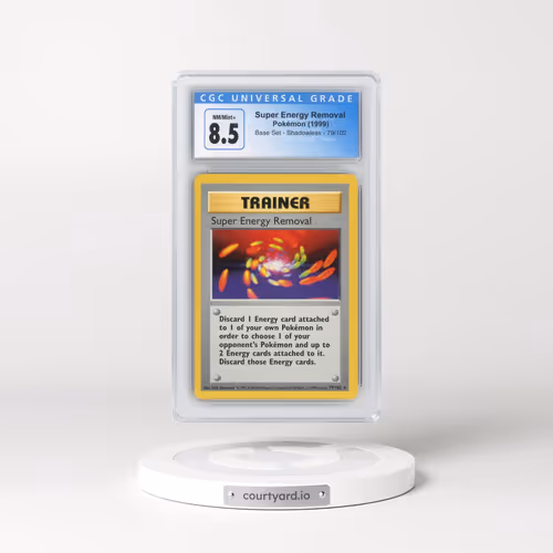 1999 Base Set #79/102 Super Energy Removal - Shadowless Shadowless (CGC 8.5 NM-MT+)