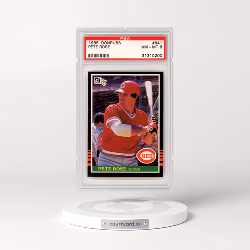 1985 Donruss #641 Pete Rose (PSA 8 NM-MT)