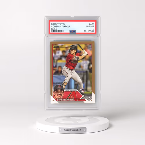 2023 Topps #401 Corbin Carroll - Gold (PSA 8 NM-MT)