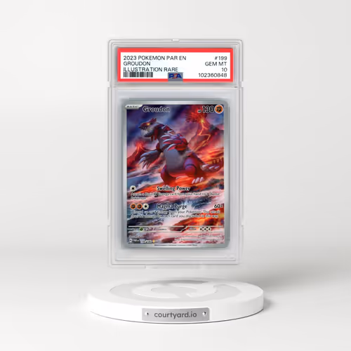 2023 Pokémon Par EN-Paradox Rift #199 Groudon - Illustration Rare (PSA 10 GEM MINT)