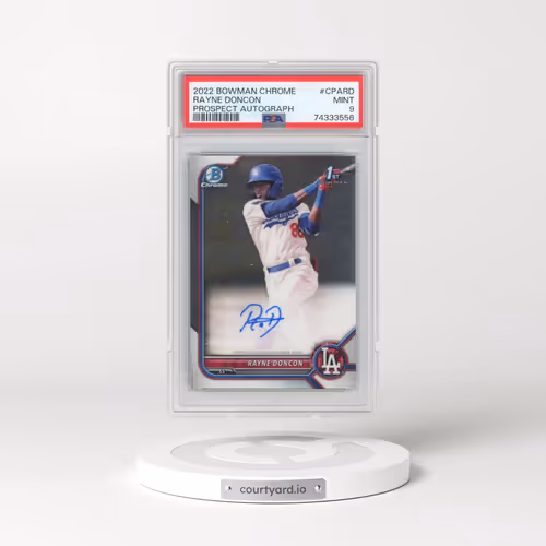 2022 Bowman Chrome Prospect Autographs #CPARD Rayne Doncon (PSA 9 MINT)
