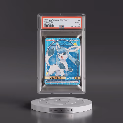 2023 Marumiya Pokémon Stickers #34 Glaceon (PSA 6 EX-MT)