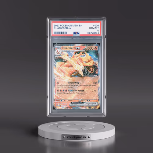 2023 Pokémon Mew EN-151 #006 Charizard EX - Holo (PSA 10 GEM MINT)