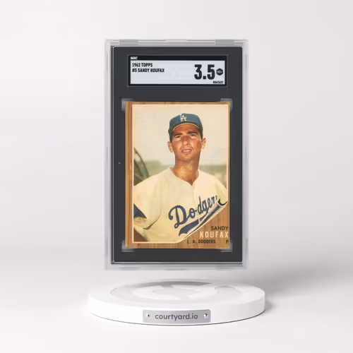 1962 Topps #5 Sandy Koufax (SGC 3.5 VG+)