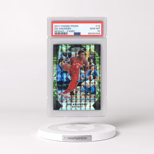 2017 Panini Prizm Mosaic #72 OG Anunoby - Camo (PSA 10 GEM MINT)