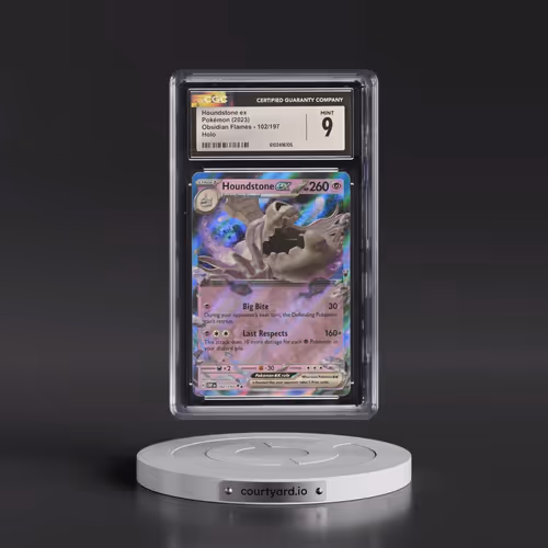 2023 Obsidian Flames - OBF EN #102/197 Houndstone ex - Holo (CGC 9 MINT)