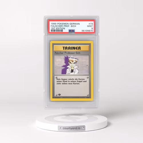 1999 Pokémon #73 Falscher Professor Eich - 1st Edition (PSA 9 MINT)