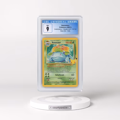 2021 Celebrations - Classic Collection #15/102 Venusaur - Base Set Holo (CGC 9 MINT)