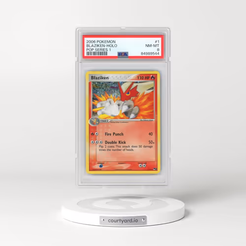 2006 Pokémon Pop Series 1 #1 Blaziken - Holo (PSA 8 NM-MT)