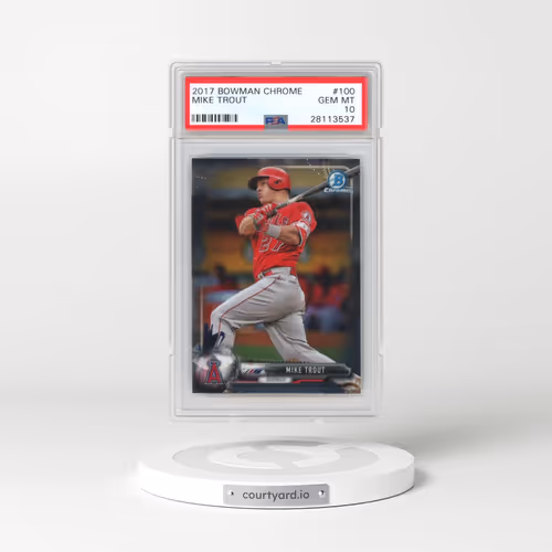 2017 Bowman Chrome #100 Mike Trout (PSA 10 GEM MINT)