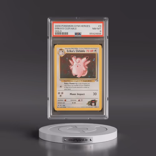 2000 Pokémon Gym Heroes #3 Erika's Clefable - Holo (PSA 8 NM-MT)