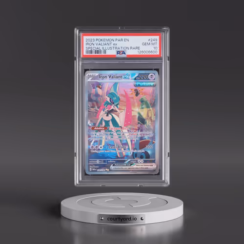 2023 Pokémon Par EN-Paradox Rift #249 Iron Valiant EX - Holo Special Illustration Rare (PSA 10 GEM M