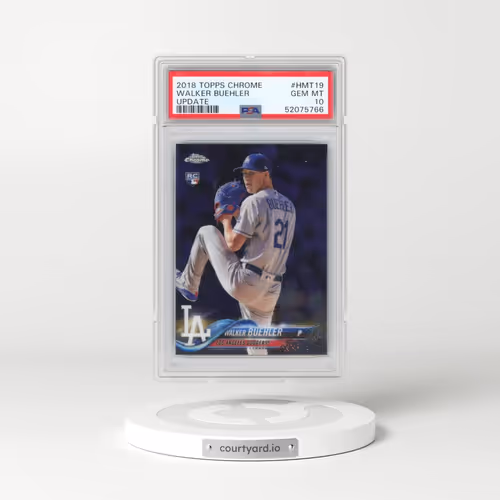 2018 Topps Chrome Update #HMT19 Walker Buehler (PSA 10 GEM MINT)