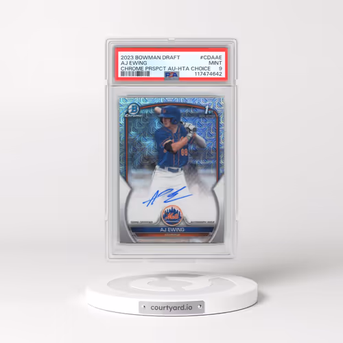 2023 Bowman Draft Chrome Prospect Autograph #CDAAE AJ Ewing - Hta Choice (PSA 9 MINT)