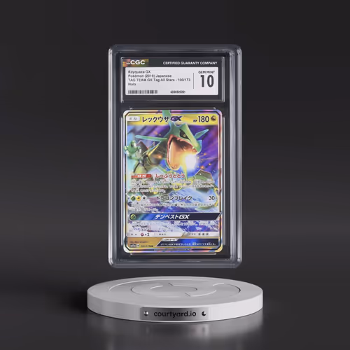 2019 Tag Team GX: Tag All Stars #100/173 Rayquaza GX - Holo (CGC 10 GEM MINT)