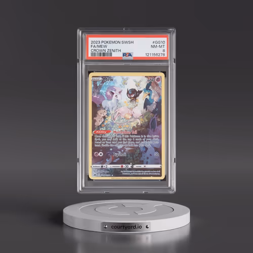 2023 Pokémon Sword and Shield Crown Zenith #GG10 Mew - Full Art (PSA 8 NM-MT)